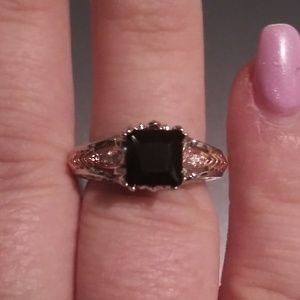Rational Beautiful Sterling Silver Ring Sz 8.75 Delicacies Loved By All Fine Jewelry Precious Metal Without Stones